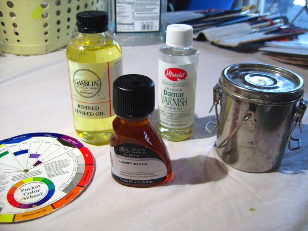 What materials are needed for glass painting?