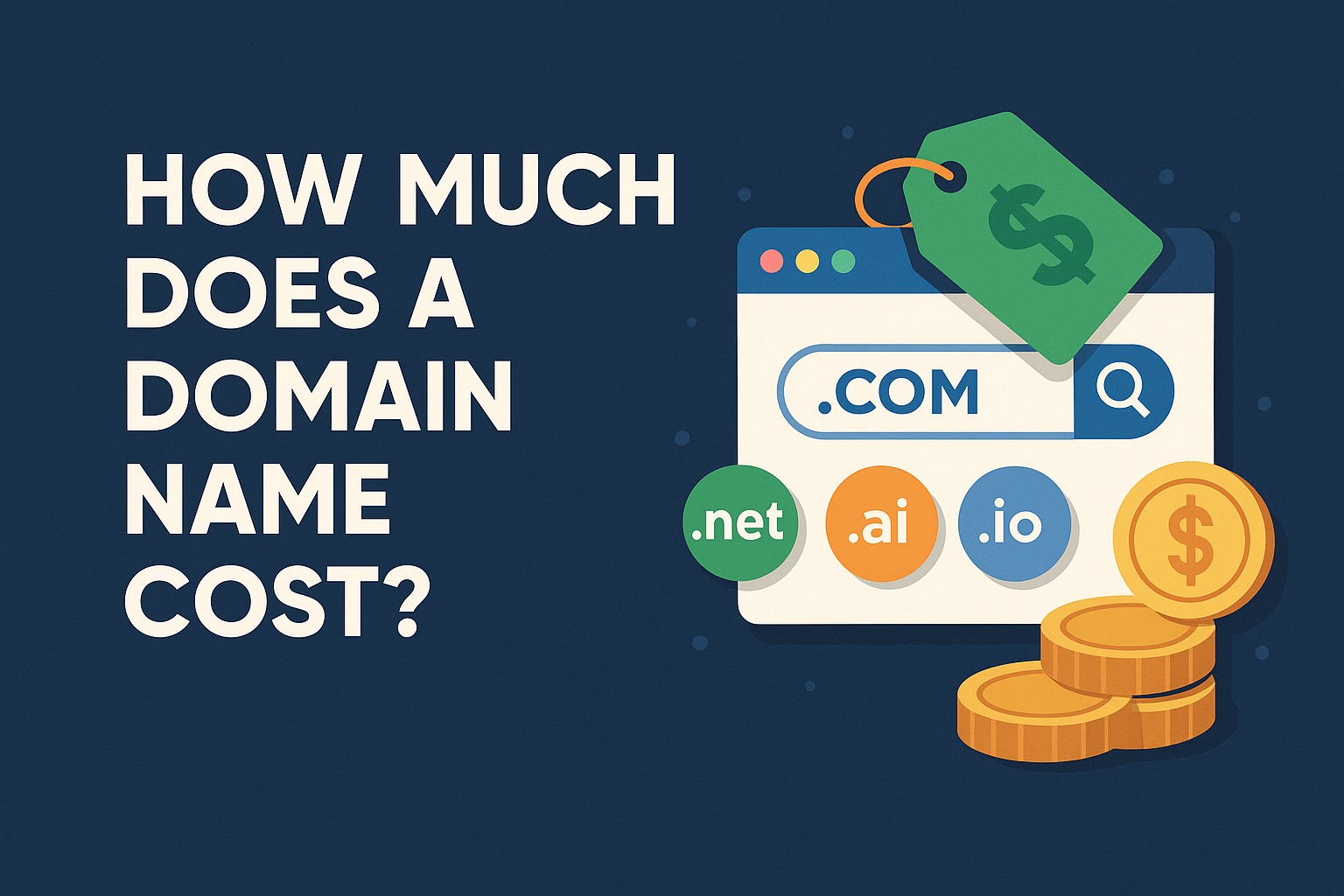 Domain Cost How Much Does a Domain Name Cost? (Comprehensive 2025 Guide) - Tips Blog